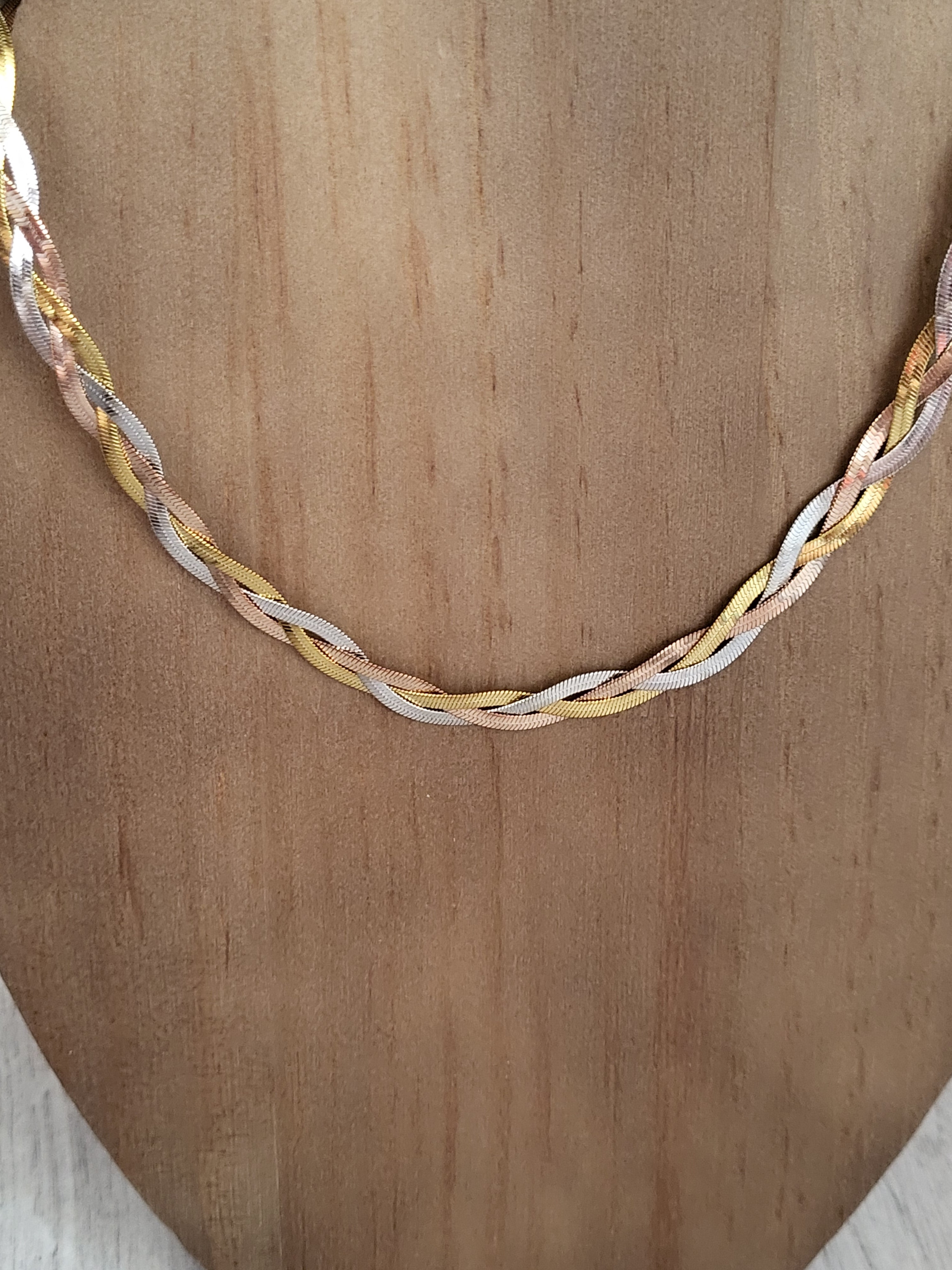 Parure bijou acier inoxydable argenté et doré bracelet et collier