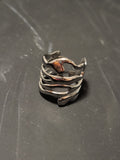 Bague en acier inoxydable avec arabesque