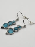 Boucles d'oreilles fantaisie bleues