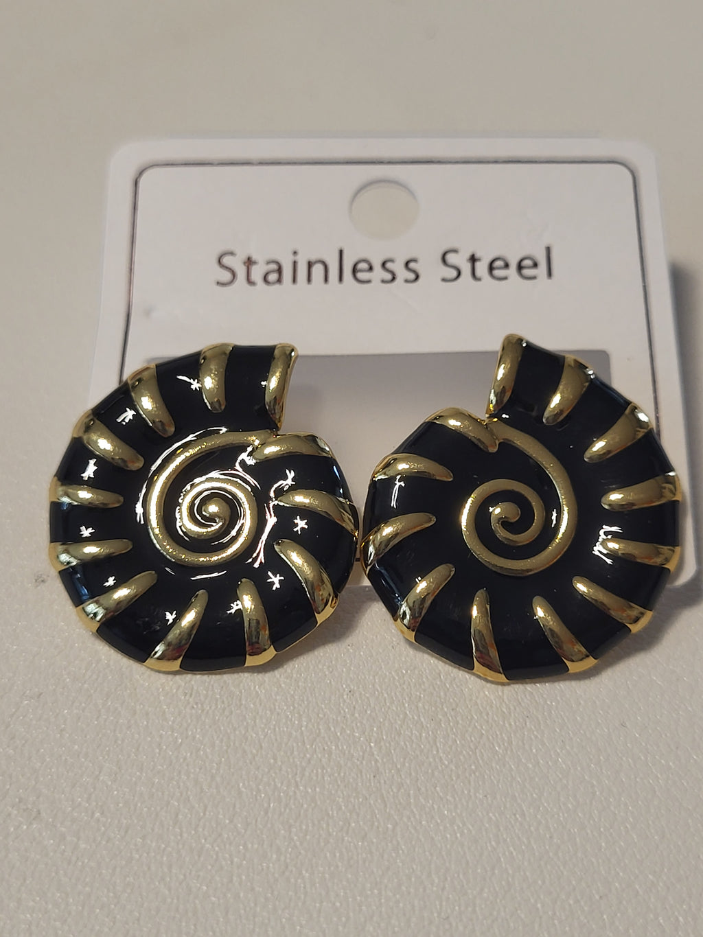 Boucles d'oreilles escargot