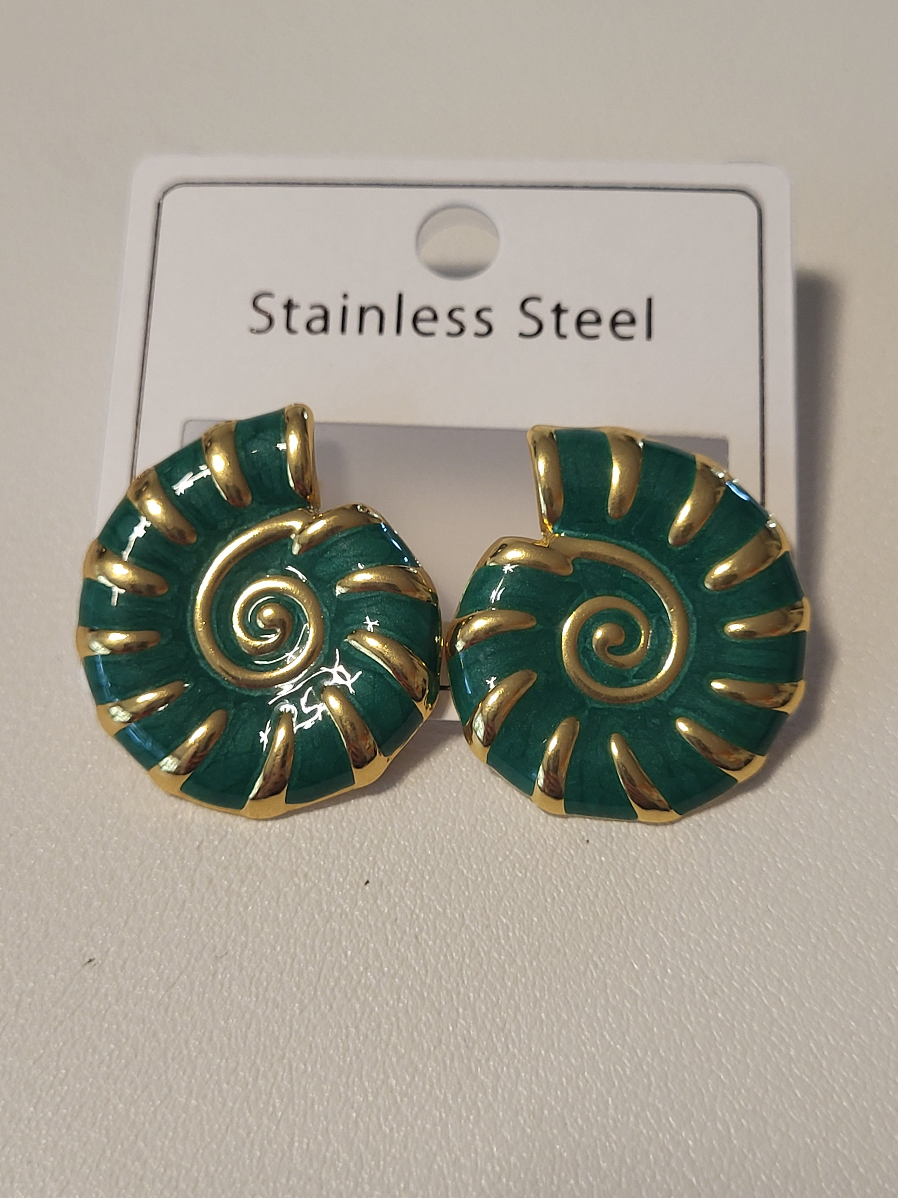 Boucles d'oreilles escargot