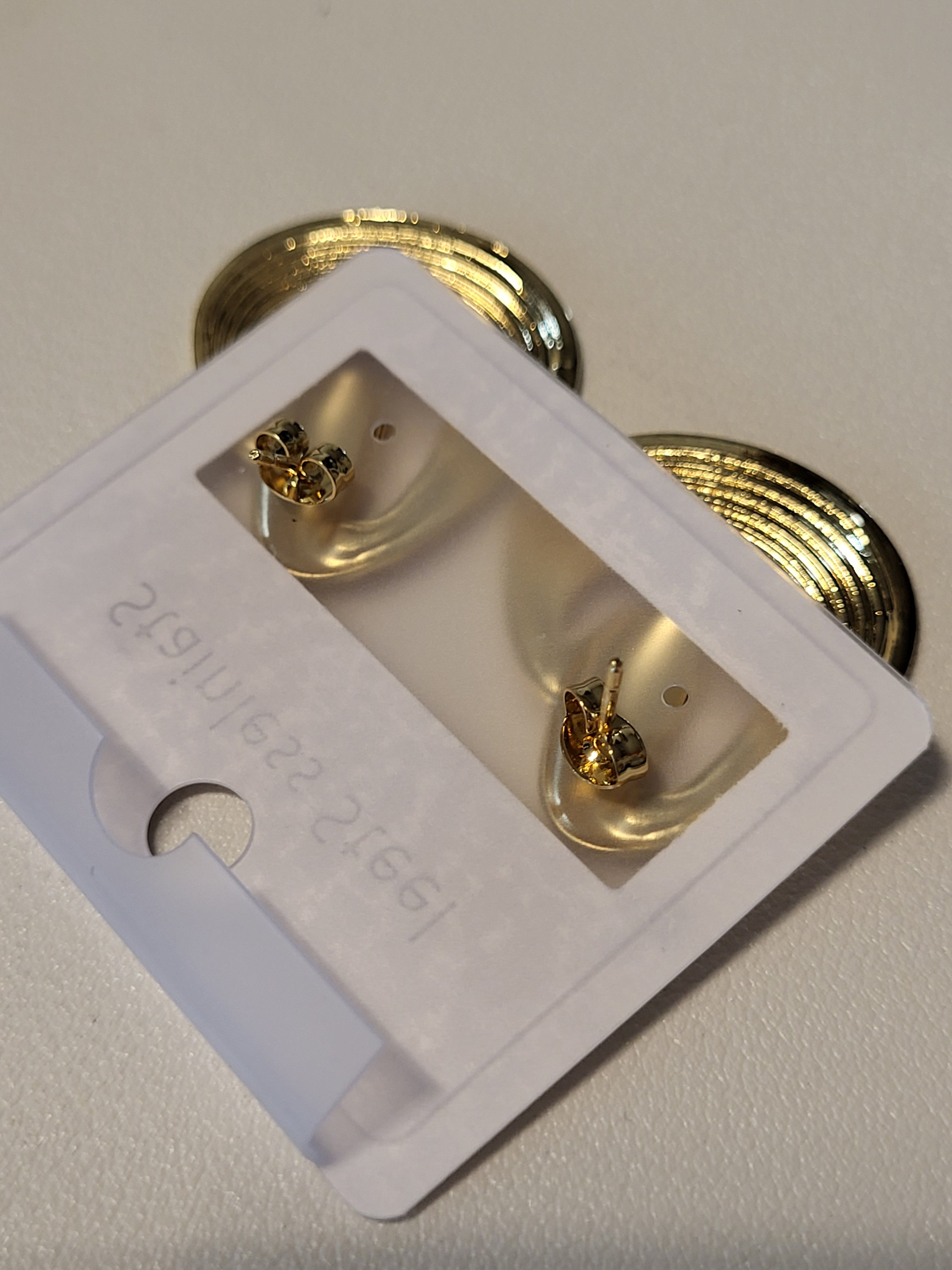 Boucles d'oreilles rond irrégulier
