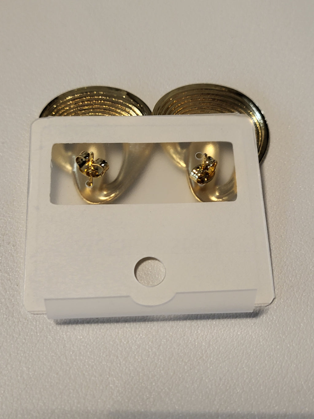 Boucles d'oreilles rond irrégulier