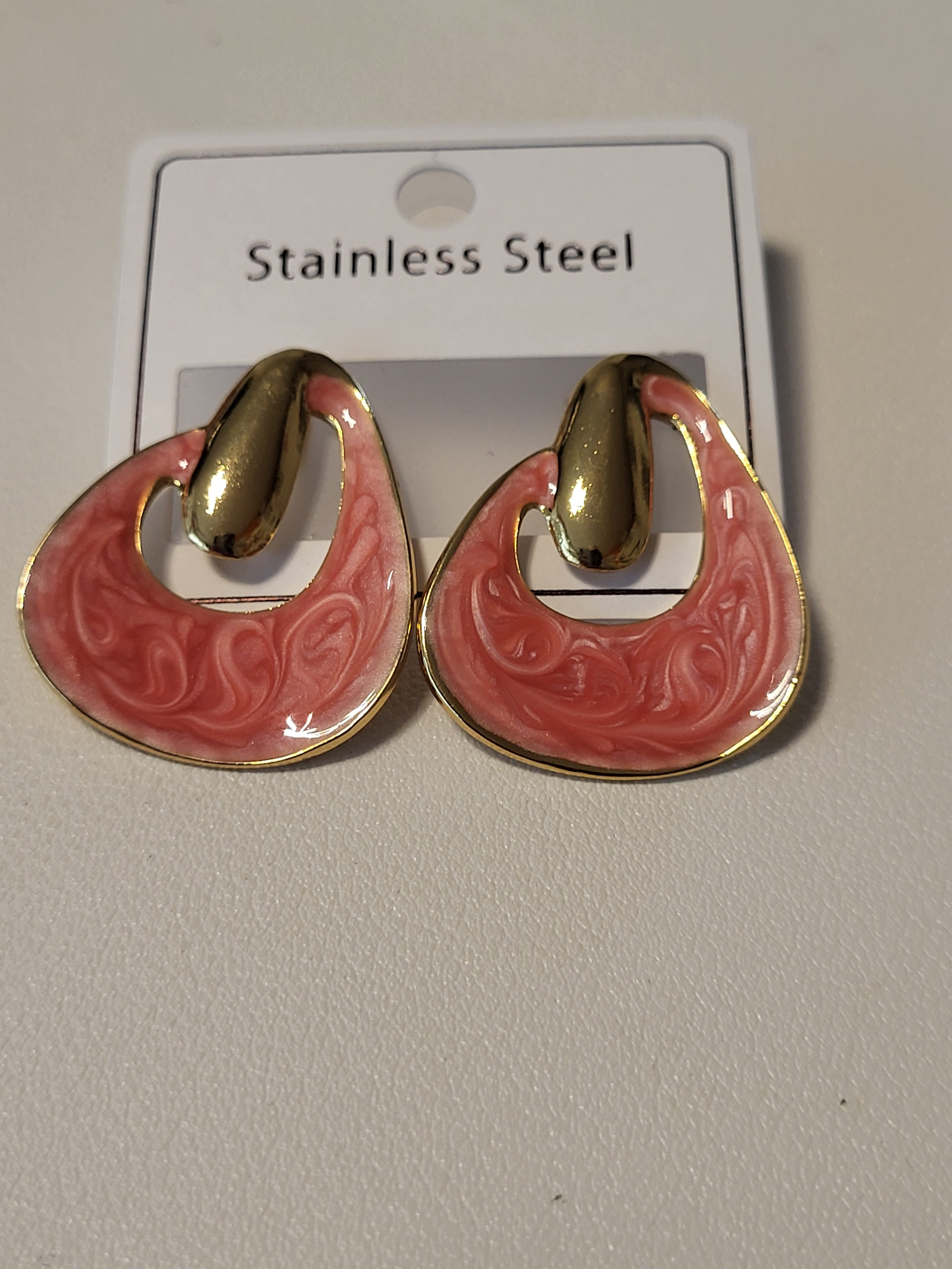 Boucles d'oreilles rond irrégulier