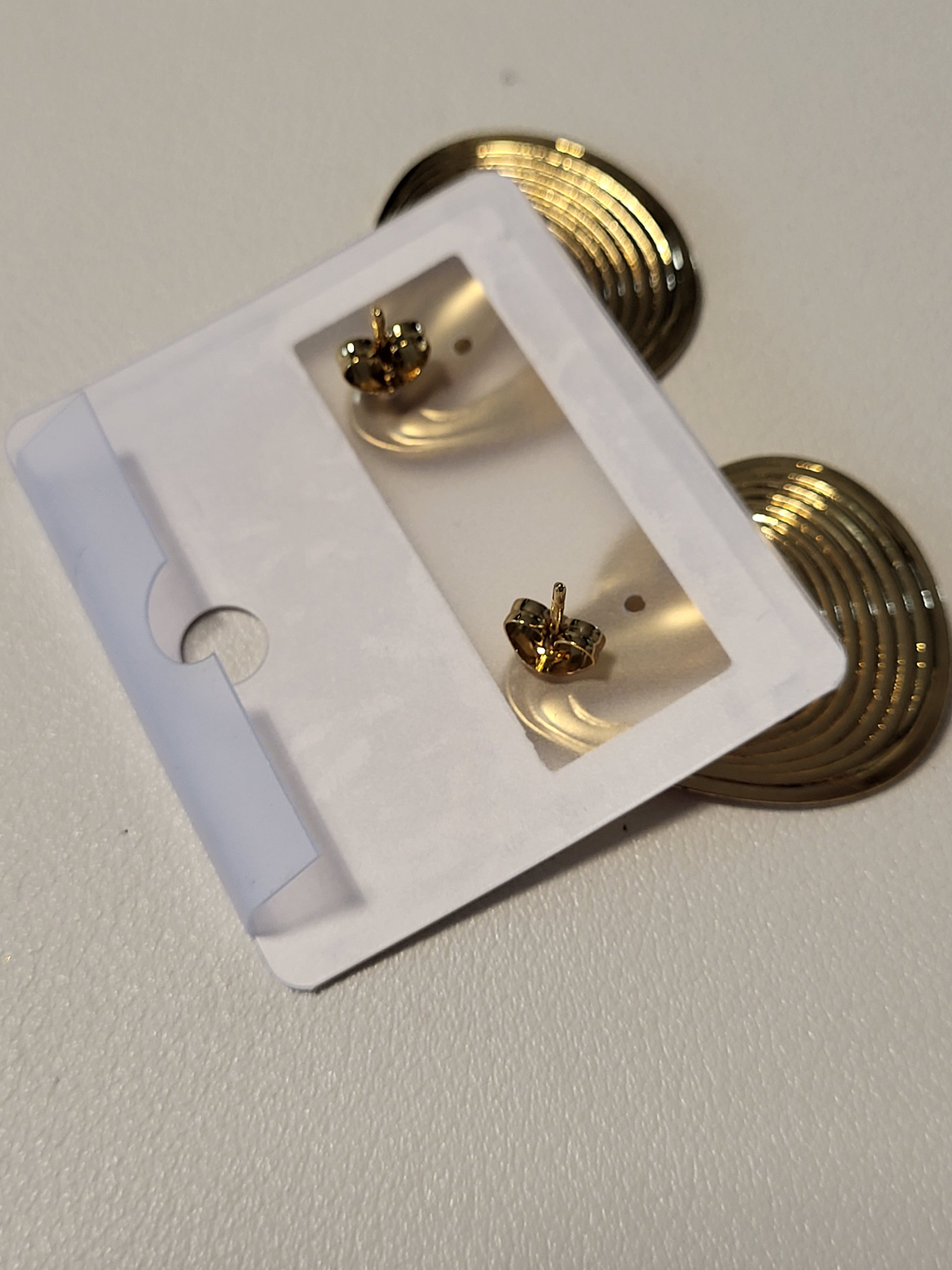 Boucles d'oreilles rond irrégulier