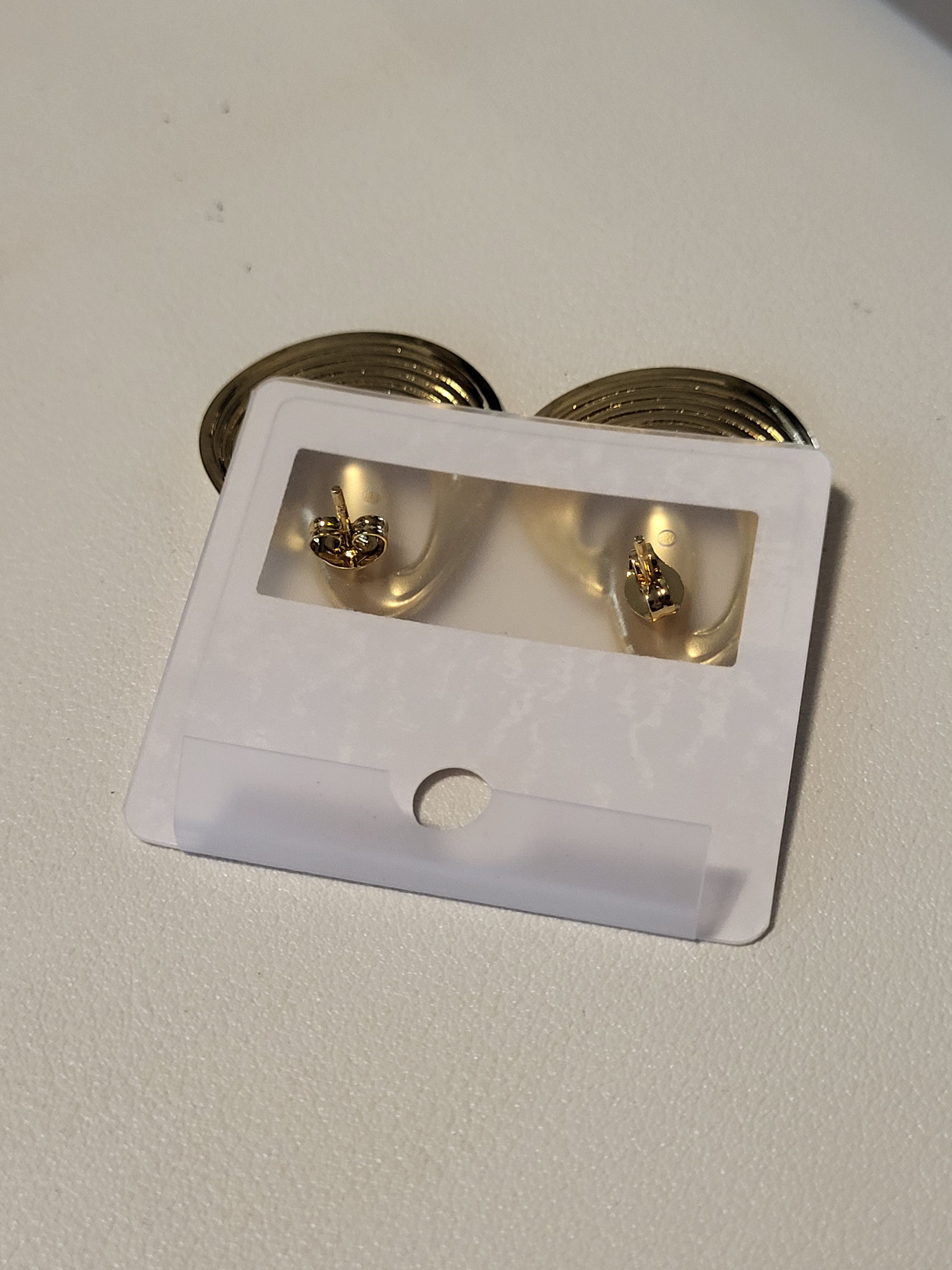 Boucles d'oreilles rond irrégulier