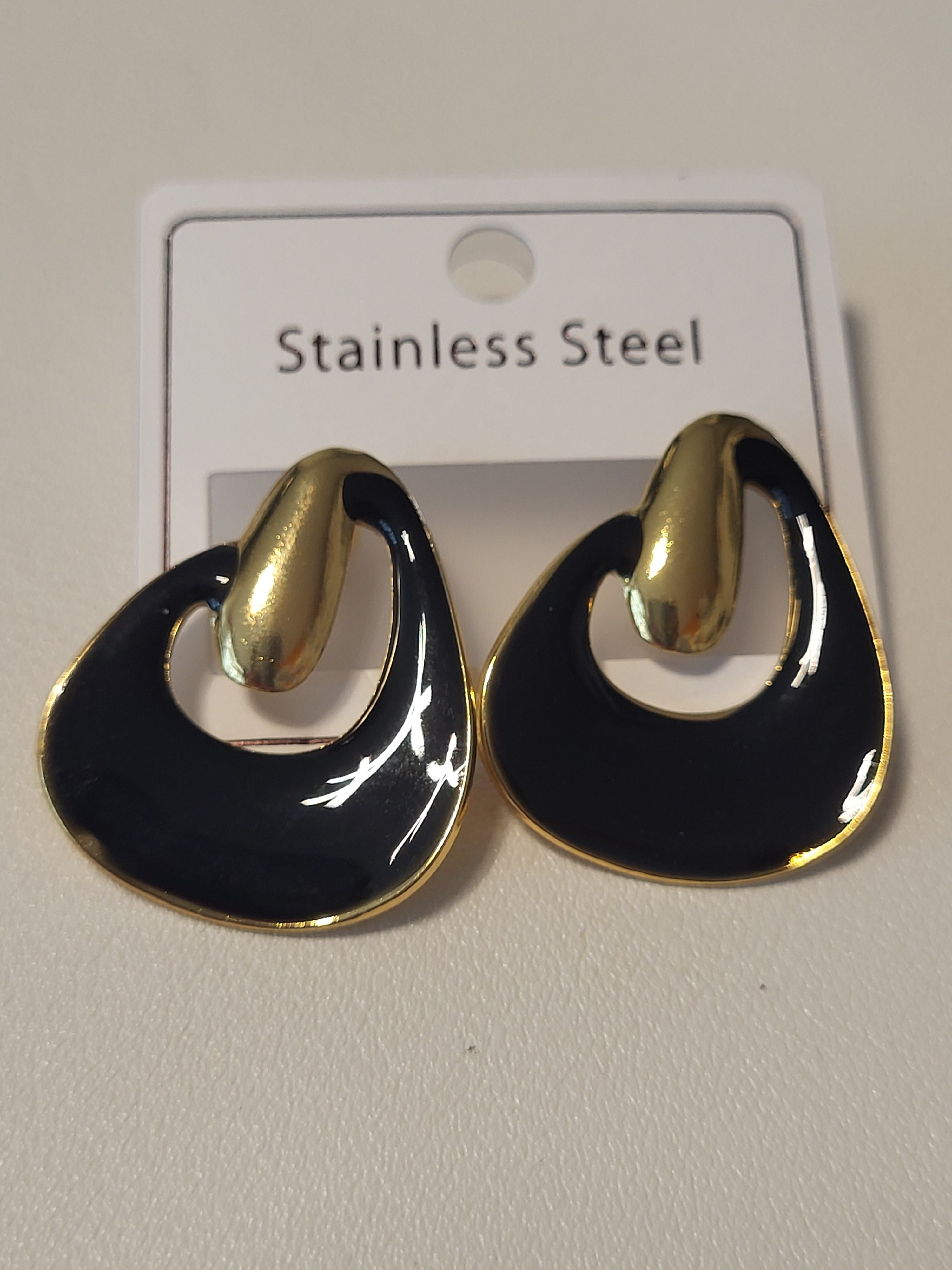 Boucles d'oreilles rond irrégulier