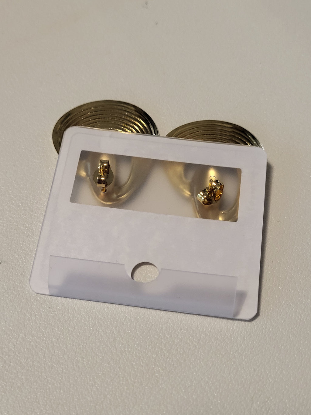 Boucles d'oreilles rond irrégulier