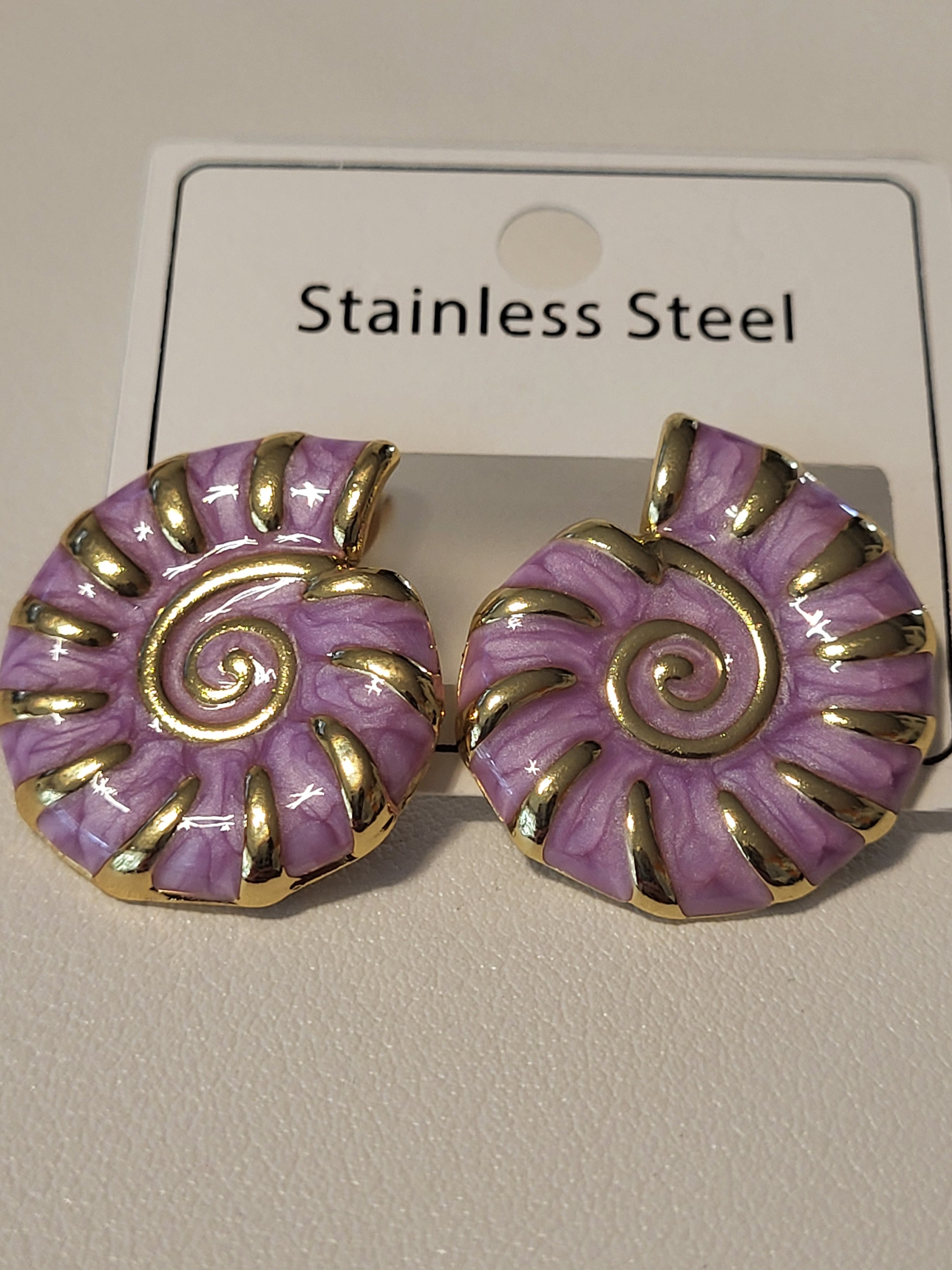 Boucles d'oreilles escargot