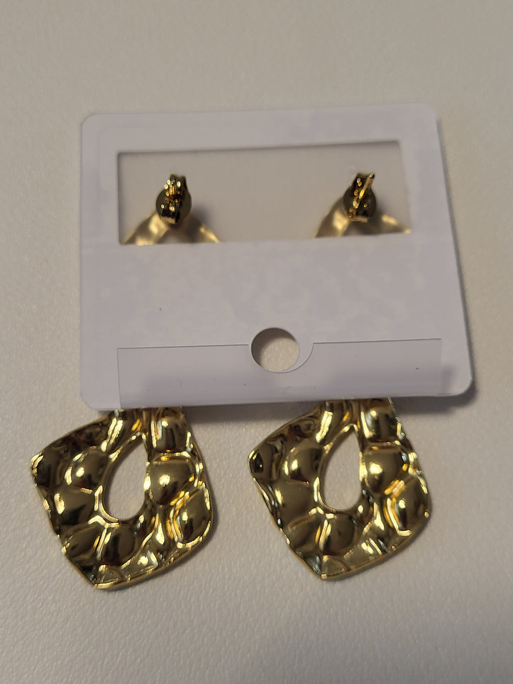 Boucles d'oreilles pendantes losange