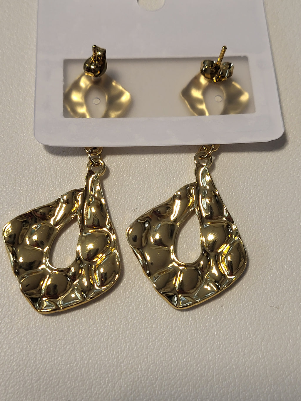 Boucles d'oreilles pendantes losange