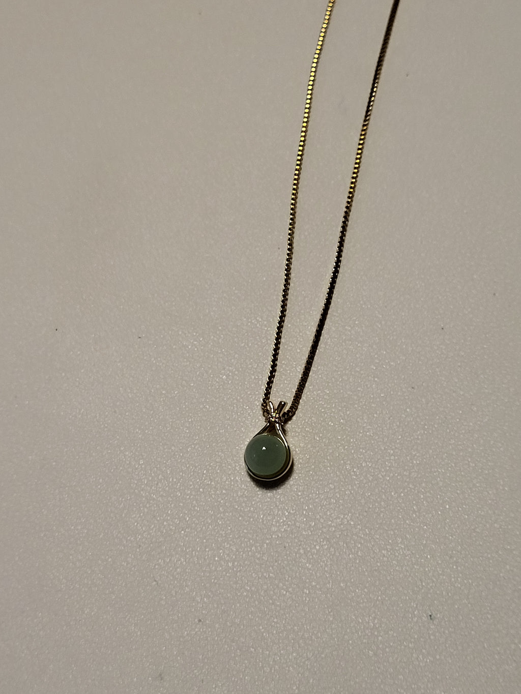 Collier pendentif acier inoxydable doré avec bille