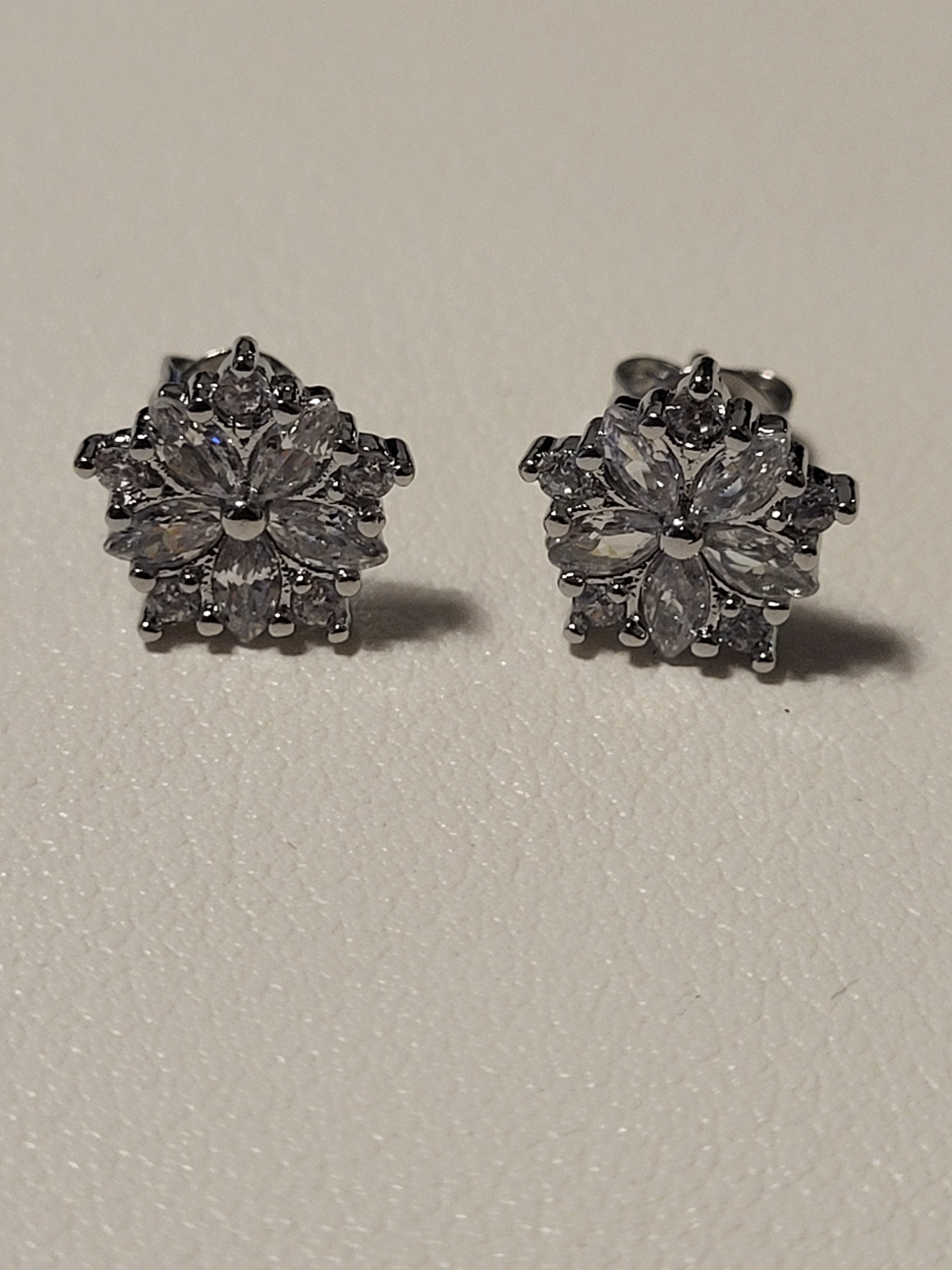 Boucles d'oreilles acier inoxydable fleurs de cerisier