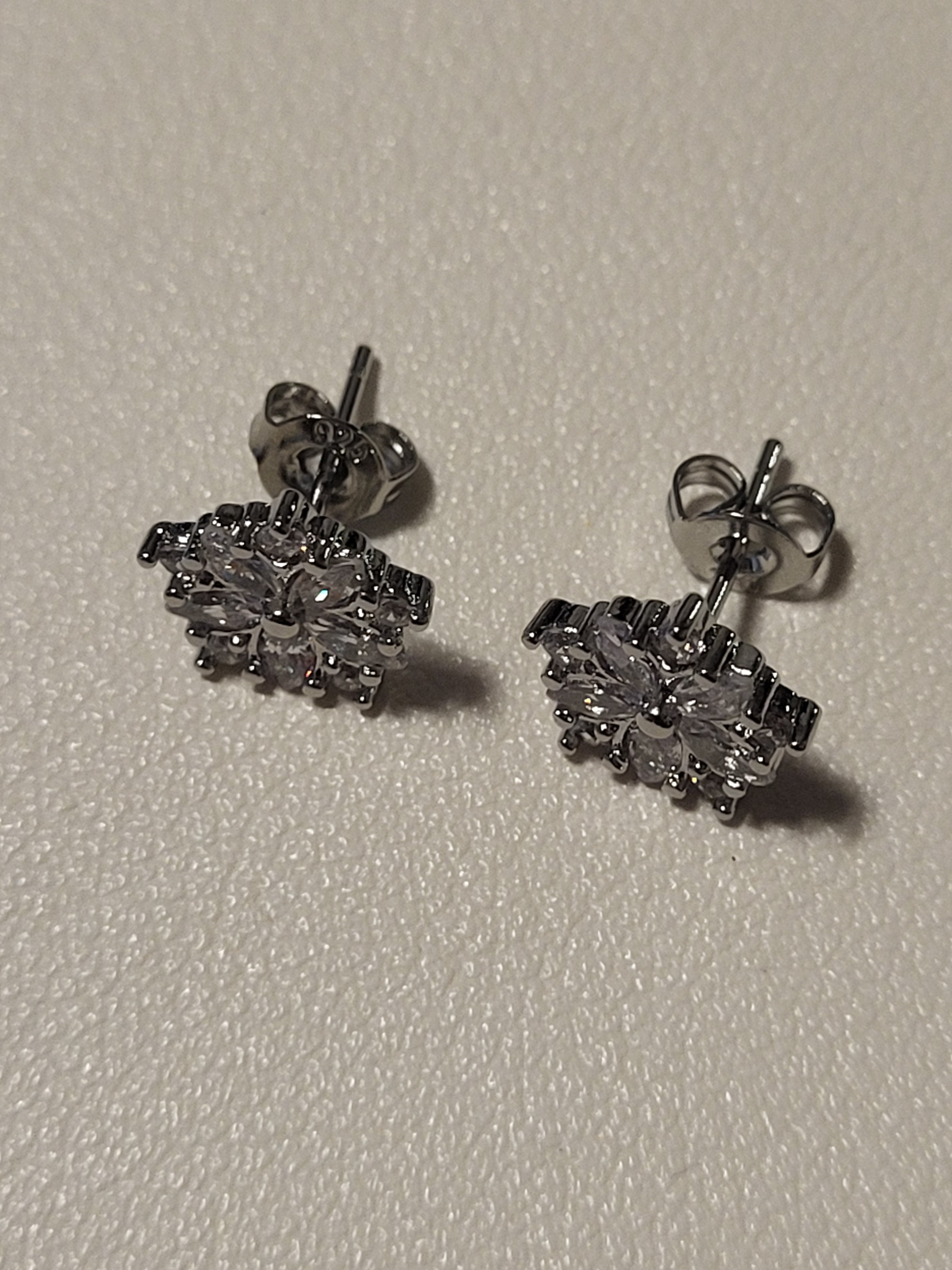 Boucles d'oreilles acier inoxydable fleurs de cerisier
