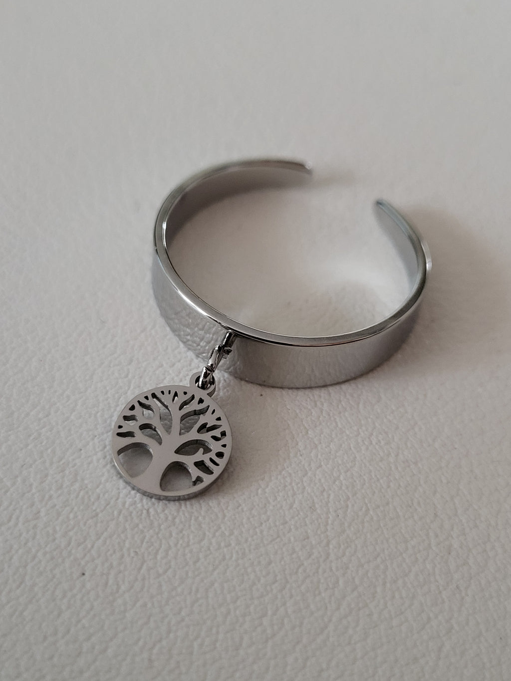 Bague acier inoxydable breloque Arbre de vie