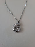 Collier pendentif escargot acier inoxydable argenté 40 + 5 cm