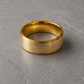 Anello da uomo celtico dorato taglia 12 - 21,4 mm