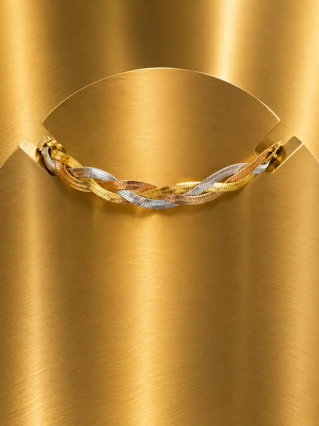 Parure bijou acier inoxydable argenté et doré bracelet et collier
