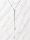 Collana in acciaio inossidabile a Y con forma geometrica