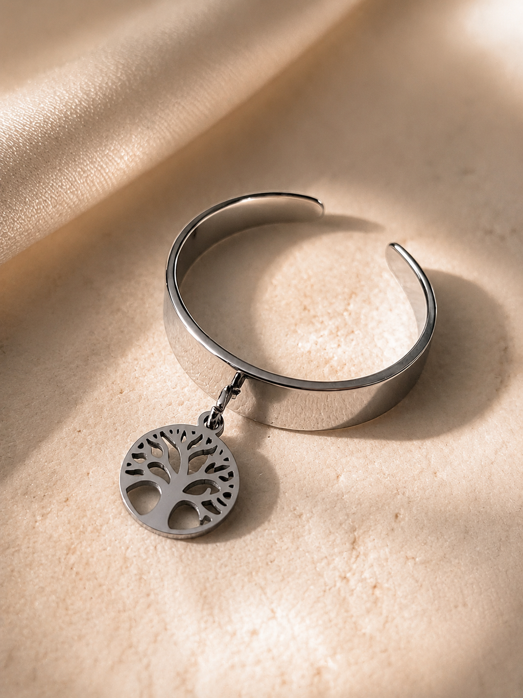 Bague acier inoxydable breloque Arbre de vie