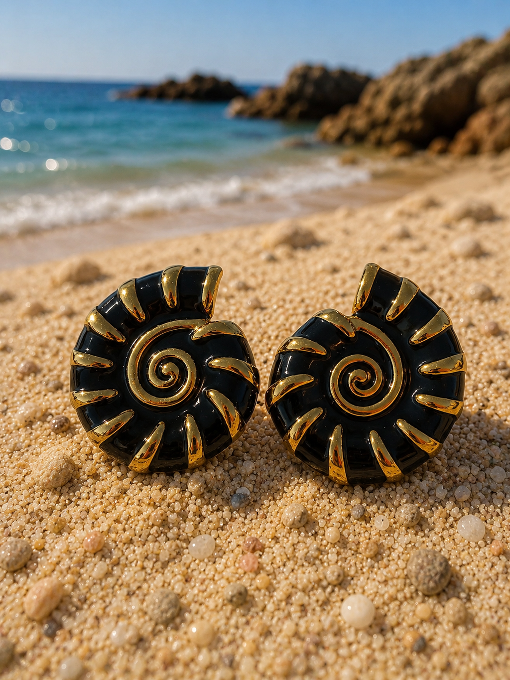 Boucles d'oreilles escargot
