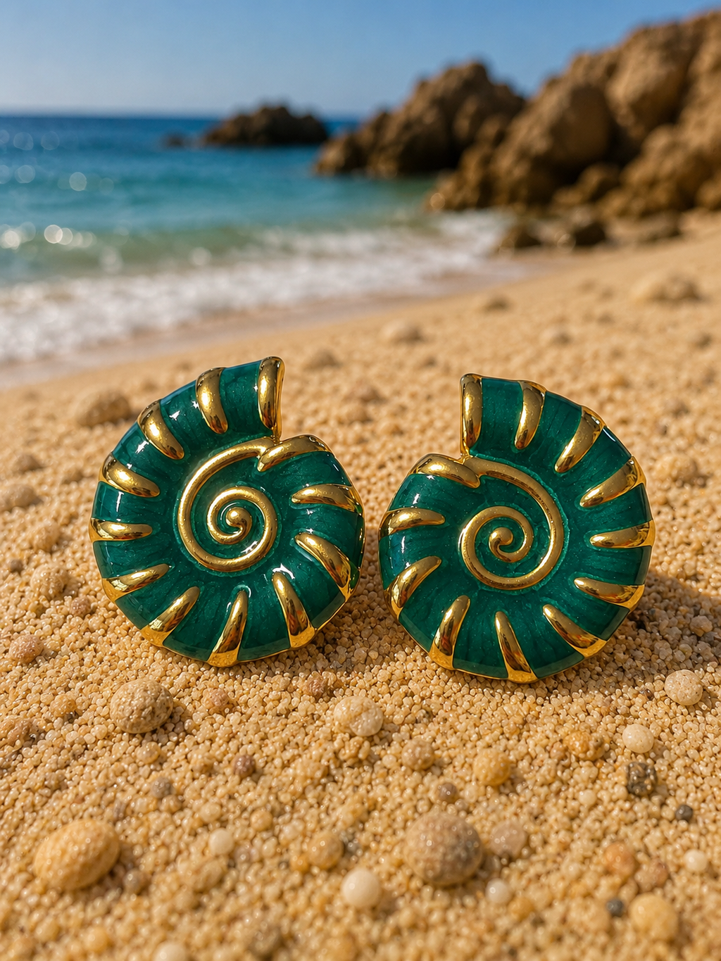 Boucles d'oreilles escargot