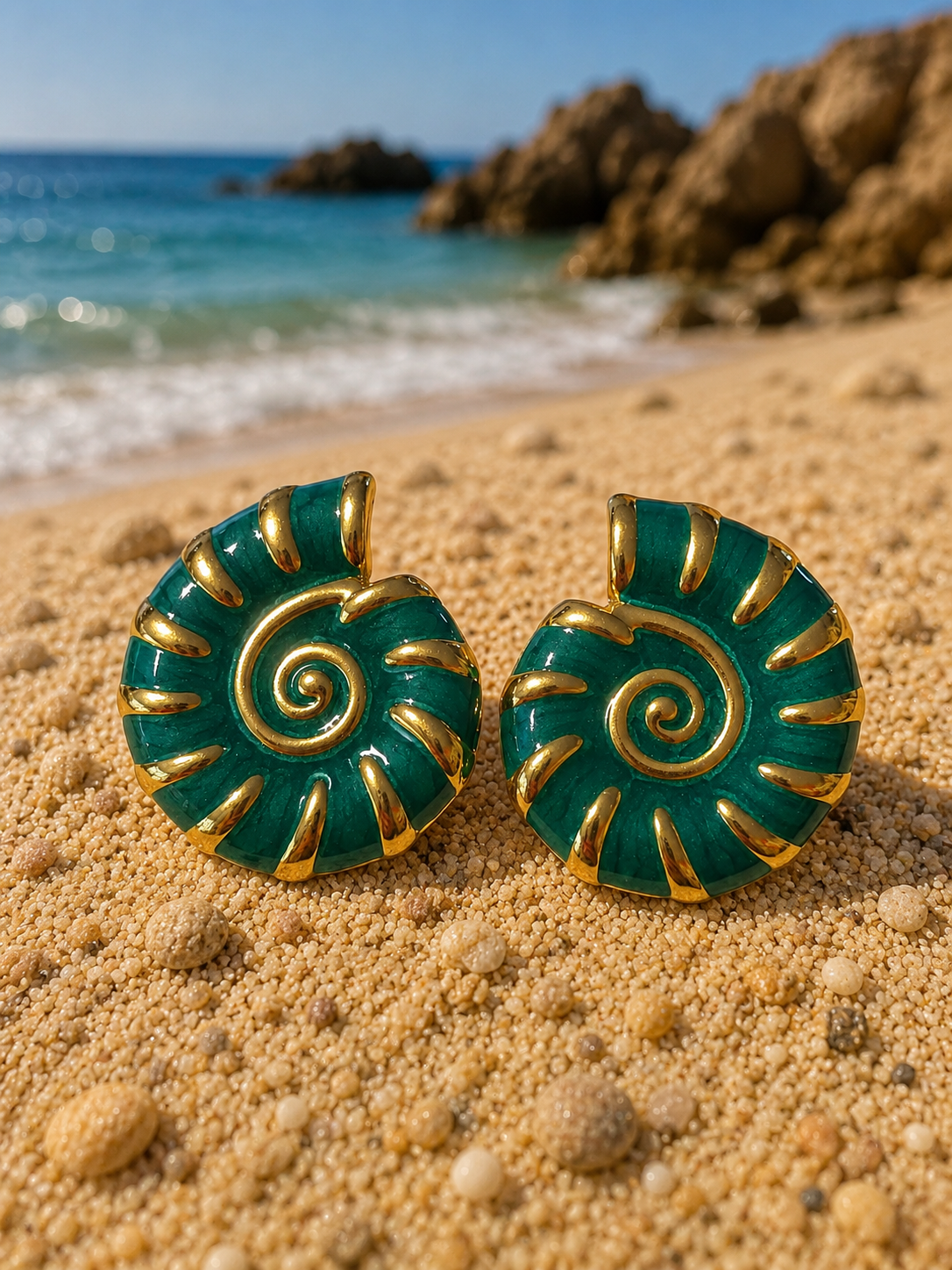 Boucles d'oreilles escargot