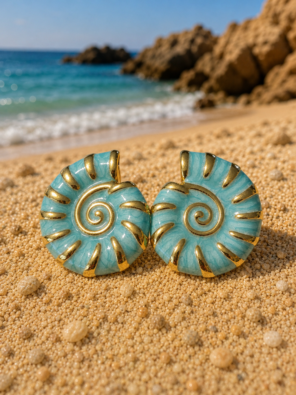Boucles d'oreilles escargot